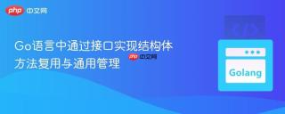 Go语言中通过接口实现结构体方法复用与通用管理