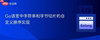 Go语言中字符串和字节切片的自定义排序实现