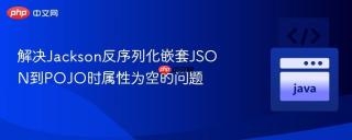 解决jackson反序列化嵌套json到pojo时属性为空的问题