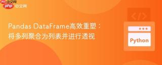 Pandas DataFrame高效重塑:将多列聚合为列表并进行透视