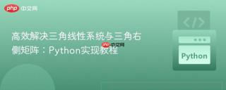高效解决三角线性系统与三角右侧矩阵：python实现教程