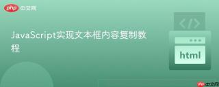 JavaScript实现文本框内容复制教程