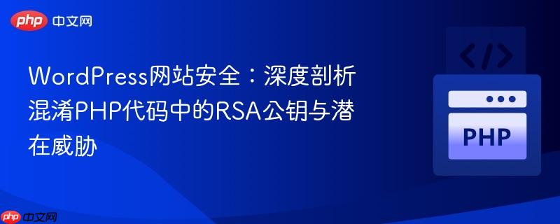 WordPress网站安全：深度剖析混淆PHP代码中的RSA公钥与潜在威胁
