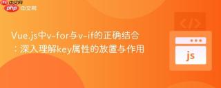 Vue.js中v-for与v-if的正确结合：深入理解key属性的放置与作用