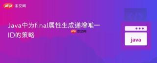 Java中为final属性生成递增唯一ID的策略