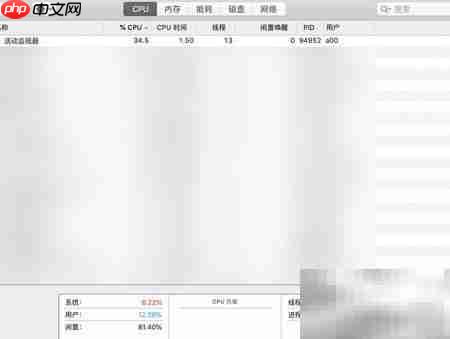 MacBook Pro活动监视器位置