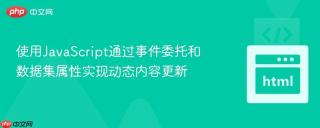 使用JavaScript通过事件委托和数据集属性实现动态内容更新