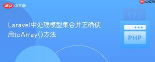 Laravel中处理模型集合并正确使用toArray()方法