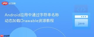 Android应用中通过字符串名称动态加载Drawable资源教程
