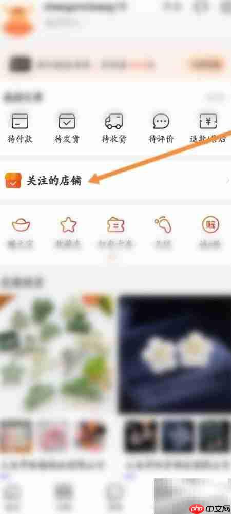 如何查看阿里关注的店铺