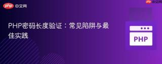 PHP密码长度验证：常见陷阱与最佳实践