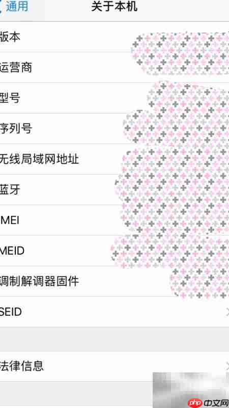 iPhone查看MAC地址方法