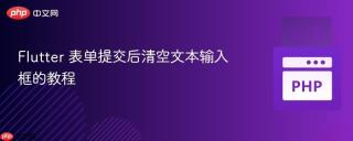 Flutter 表单提交后清空文本输入框的教程