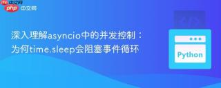 深入理解asyncio中的并发控制：为何time.sleep会阻塞事件循环