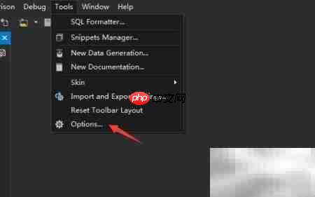 dbForge MySQL空值隐藏开启方法