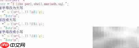 Perl大小写转换入门