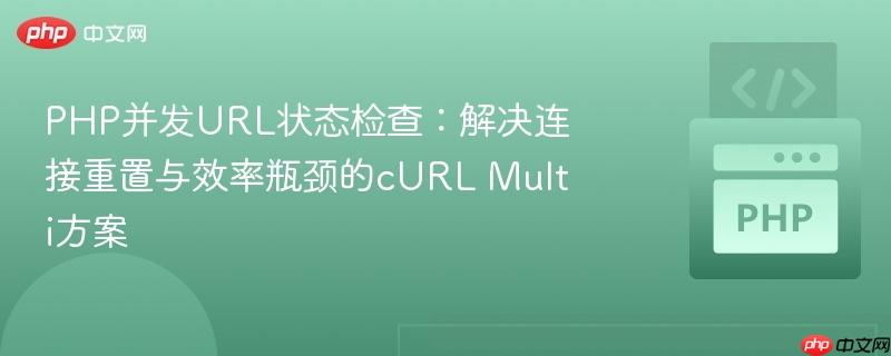PHP并发URL状态检查:解决连接重置与效率瓶颈的cURL Multi方案