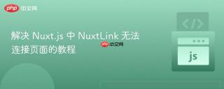 解决 Nuxt.js 中 NuxtLink 无法连接页面的教程