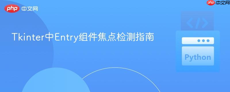 Tkinter中Entry组件焦点检测指南