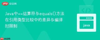 Java中==运算符与equals()方法在引用类型比较中的差异与编译时限制