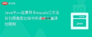 Java中==运算符与equals()方法在引用类型比较中的差异与编译时限制