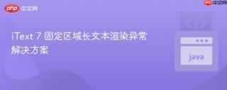 iText 7 固定区域长文本渲染异常解决方案