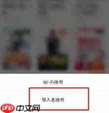 番茄小说如何导入本地书籍