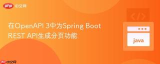 在OpenAPI 3中为Spring Boot REST API生成分页功能