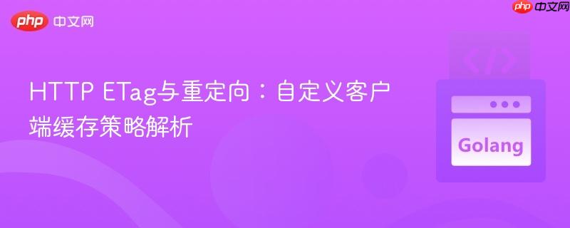 HTTP ETag与重定向：自定义客户端缓存策略解析
