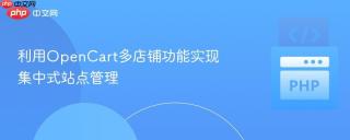 利用OpenCart多店铺功能实现集中式站点管理