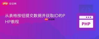从表格按钮提交数据并获取ID的PHP教程