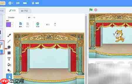 Scratch添加音乐厅场景