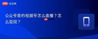 公众号里的视频号怎么直播？怎么变现？