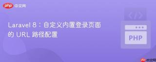 Laravel 8：自定义内置登录页面的 URL 路径配置