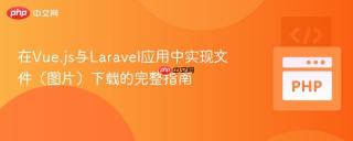 在Vue.js与Laravel应用中实现文件（图片）下载的完整指南