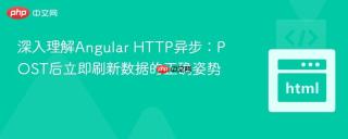 深入理解Angular HTTP异步：POST后立即刷新数据的正确姿势