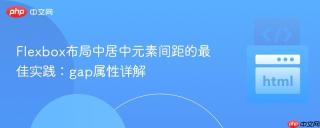 Flexbox布局中居中元素间距的最佳实践：gap属性详解