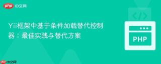 Yii框架中基于条件加载替代控制器：最佳实践与替代方案