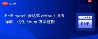 PHP match 表达式 default 用法详解：优化 Enum 方法逻辑