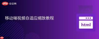 移动端视频自适应缩放教程