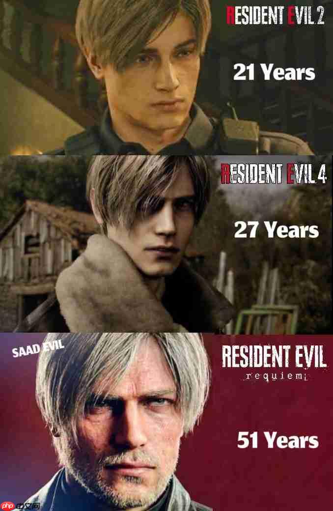 从21到51岁!《生化危机》男神里昂角色成长史