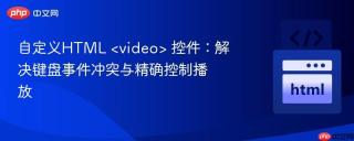 自定义HTML  控件：解决键盘事件冲突与精确控制播放