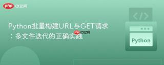 Python批量构建URL与GET请求：多文件迭代的正确实践
