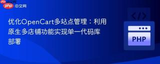 优化OpenCart多站点管理：利用原生多店铺功能实现单一代码库部署