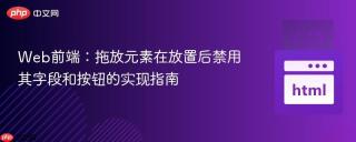 Web前端：拖放元素在放置后禁用其字段和按钮的实现指南