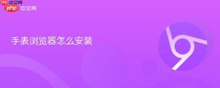 手表浏览器怎么安装