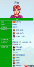 《星露谷物语》乔迪爱心事件一览