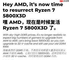 DDR5暴涨：玩家呼吁AMD锐龙7 5800X3D回归！你同意吗