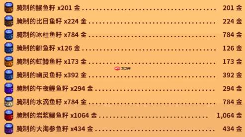 《星露谷物语》罐头瓶收益高产品