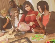 《最终幻想7》全新3D图欣赏：蒂法化身甜点大师